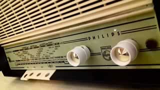 Radio TSF Philips Type B2x02 A/71, restaurée, année : 1962.