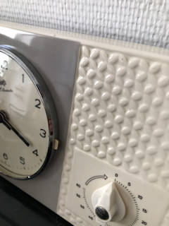 Horloge en céramique, Schatz Elexacta, parfait état de fonctionnement, made in Germany, avec minuterie.