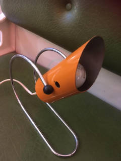 Petite lampe de bureau ou de chevet, esprit70’, orientalble, dimensions: L 22, H 17, l 9 cm.