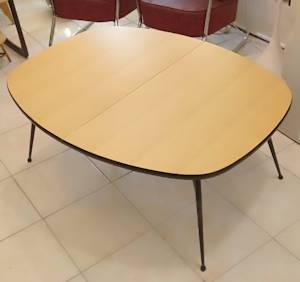 Table basse Smorrebrod, ou salle à manger, ajustable, scandinave.