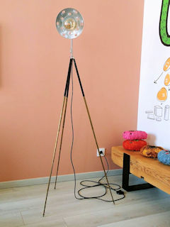 Lampadaire pied photographe, création.